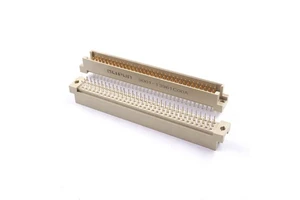Backplane DIN 41612 Connector 3 Rows 96 Positions Male Header Pin Straight Through Hole PCB 3x32 Pin Pitch 2.54mm
