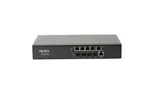 HiOSO HA7004T Without PON Modules 4PON EPON OLT Modules 2026 New Arrival Fiber Optic Equipment FTTx 4 Ports Mini OLT FTTH