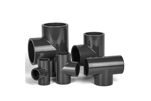 2025 ANSI Dark Grey China Manufacture Connectors Joints Tee Three Way Box UPVC Fitting Tee Pvc Fittings Pipe