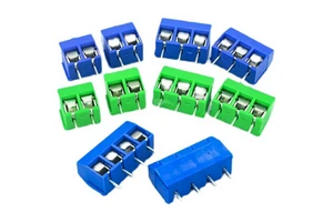 KF-301 Cross Blue KF301-2P 3P 4P 5.0MM PCB Wiring Terminal 12A 300V Spliceable