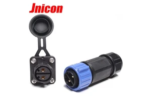 Jnicon Trolling Motor Plug Receptacle Set, Marine Boat Power Connector For 50A With Double Screws