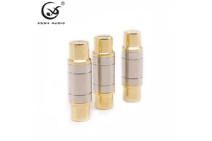 YIVO XSSH Audio Gold Plated RCA Female to Female Connector AV Coupler Adapter for Hi-Fi Audio and Home Theater Systems