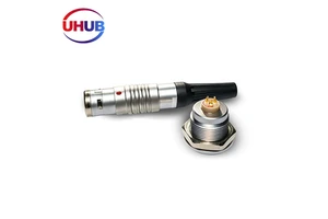 Hermetic IP68 360 EMC Shielding FGG.2K 12 Pin Free Receptacle Push Pull Self-Latching Connector For Marine Electronics