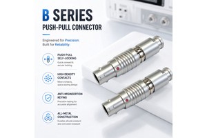 Alternative To 360 EMC Shielded FGG.1B 2 Pin Panel Mount Socket Push Pull Circular Connector For High Precision Measurement