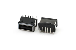 IPX7 Waterproof USB A Female Connector 4P Dip Type USB 2.0 Female Connector