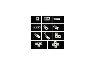 C-Type Carbon Steel Cruciform Connector Seismic Support Accessories for Photovoltaic C-Shaped Plane Connector Fittings
