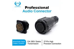 SVK37-VFS Audio Female Cable Connector 37Pin Circular Connector Extension For Disconnecting Output Speaker