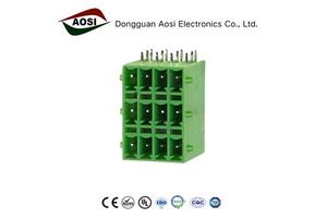 3.5mm 3.81mm Right Angle Pin Copper Screw PCB Terminal Block 15EDGVHDM Double Layer Spring Push-In Socket 8A