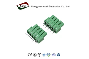 AOSI Plug-In 3.5mm 3.81mm Pitch Terminal Connector FPM1.5-XX-350/381-07 Copper Alloy 8A 2-24 Poles Klemmleiste