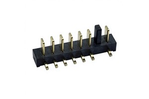 Gold Plated Brass 2.5mm Pitch 7pins DIP Straight Type Mini High Current Battery Holder Male Drone Toy Board Mezzanine Connector