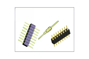 Customizable 20 Pin IC Socket 1.778/2.54/2.0/1.27mm Pitch Round Pin Header for PCB Applications