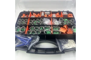 OEM Customized Auto Sealed Deutsch Connector Box 529pcs Terminals High Stability DIN Power DT Male Female Terminals 2 3 4 6 8 12