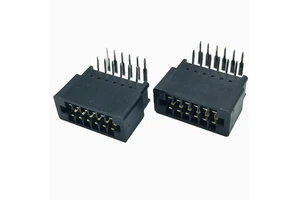 Hot Wholesale Right Angle Gold Finger Slot Card Edge Connector 2.54Mm Pitch 12P 52P High Quality Edge Connectors for Various