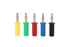 4mm banana plug, high current, high voltage resistant, plug-in and unplug welded one-piece banana head lantern connector