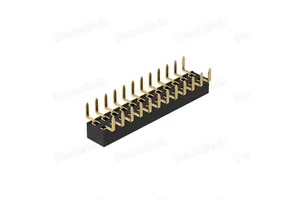 Denentech 2.54mm Pitch Dual Row U Female Header PCB Connector H3.55W5.08 Straight Centipede Board Board Mezzanine Connectors