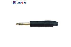 High Quality Rohs CE 6.35mm Jack Plug Stereo Cable Mount Connectors for Guitar Audio Accessories Connector Plug