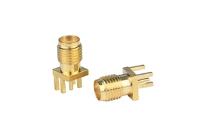 SMA-KE Gold Plated SMA Female Jack PCB Edge Mounting RF Coaxial Edge Connector Converter Connectors