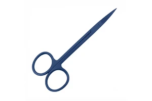 Professional Nail Scissors Stainless Steel Blade Plastic Handle Round Hole Sharp Tip Durable Straight Cut Manicure Tool