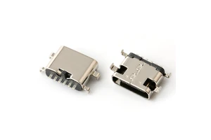 6Pin USB Type-C Female USB Connector SMD Sink Plate 1.2mm C Type Connector Usb C Connector