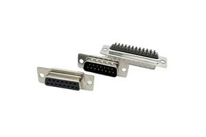 DB15 Male/Female D-Sub Connector with Metal Shell for Serial Communication & Industrial Control