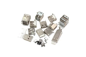TEJIATE Female Micro Male USB Socket Connector SMT 2.0 6 4 Pin Accessories Parts 5 Pin Double Layer USB Connector