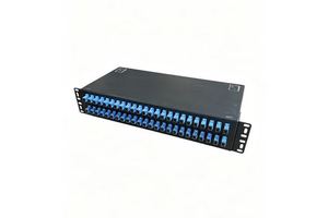Fiber Optic Patch Panel 1U 19 Inch OEM ODM 48 Port LC Duplex Rack Mount ODF Terminal Splice Box CE RoHS Certified