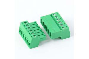 15EDGK- 3.81mm Plug-In Terminal Block & 15EDGRK Pin Holder Automotive Copper PCB Wiring Plug Green