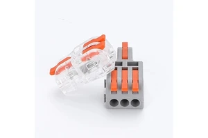 OLINK Reusable Automotive Power Distribution 32A Copper Alloy Compact Push-in Wire Quick Terminal Block Splicing 12-28AWG 1-10