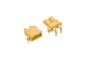 Compact High-Current Brass Gold Plated Horizontal Board XT 2-Pin Male/Female Connector for Wire-to-Board Connection