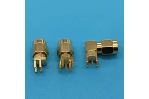 SMA Right Angle or Edge End Male Connector for PCB Mount and Solder Type Connector|DC~8GHz