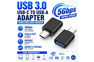 LUNG KAY USB C to USB 3.0 Female Connector Trending OTG Data Converter Type C Adapter for USBC Device Laptop & Mobile