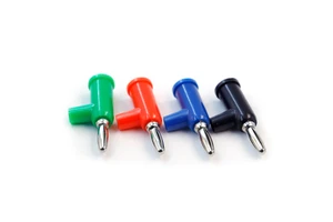 Genuine 4mm Gold-plated Copper Banana Plug Male/Female Crimp Type Screw Lock Audio Connector 24A 600V