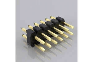 Brass Contact Male Socket PCB Pin Header Connector 2.54 Pitch 2x6 Pins 2.54mm Female Header For PCB PZ254-2-12-Z