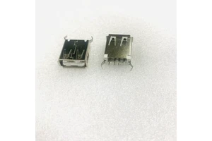 USB 2.0A 5.0V 2.54 Pitch Female Copper 4 Pin Connector 180 Degree Direct Plug-In Board Dip 5.0v 2.54 Pitch Usb Type Direct