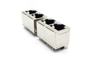 RJ45 Jack Connector Adapter 2 Port 16 Pins LAN Ethernet Network Cable RJ45 Plug Female Splitter Connector Adapter
