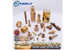 Brass CNC Machined Electrical Connector Parts High Precision Conductive Components OEM Factory