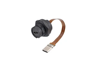 Type-C Bayonet FPC Female Male Back Mounted Socket Version 3.1 Receptacle 10Gbit/s Connector