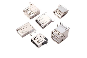 Factory Direct Sale High Temperature Resistant USB Type-C Socket Connector USB Type-B Degree Plug Board Connector