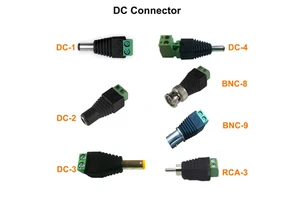 Brand New COAX CCTV Coaxial DC BNC Power Adapter for Camera with Male Female Plug Connector