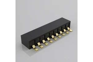 Custom Female Header Connector Gold-plated Contact Header Connectors For Single-row PCBs Pin Header Connectors