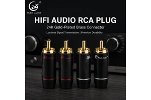 YIVO XSSH Audio OEM DIY Wholesale 8mm Max HIFI RCA Jack Connector Microphone Speaker Lotus Plug Adapter Aluminum Brass Plating