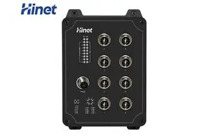 EN50155 8xGigabit PoE M12 Switch IP67 -40~75C 120W 16Gbps Plug-and-Play 5-Year Warranty Wall-Mount Railway/MiningOnboard