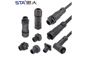 E7 Aviation Plug Threaded Male Rear Front Mount 2 3 4 5 6-Core Socket PCB Solder Screw Panel Mount IP67 Waterproof Connector