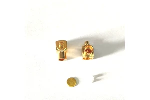 Coaxial connector MMCX right angle male coaxial Connector for RG402 cable