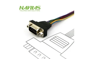 D-Sub DB9 Normal Density Wire Harness | RoHS Compliant Tinned Copper Cable Assembly | IP20 Rated for Medical Industrial Use |