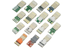 Multiple Specification Lightning Male Connector with PCB Board Regular&Overmolded USB Connector for PD Fast Charging