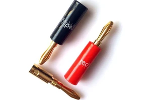 Custom High End Solderless Copper 4mm Male Banana Plug Connector Max 32A 30V-600V Audio & Video Use JINDA JD-W202