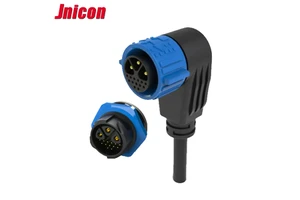 M25 Hybrid 3+13 Pins Copper Alloy 30A IP67 Power And Signal Adapter Cable Assembly Battery Connectors