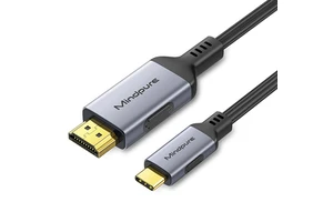 Mindpure USB C to HDMI Cable 4K@60Hz Type C to HDMI Adapter Compatible with Thunderbolt 4/3 for MacBook Laptop Phone TV