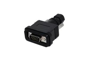 Ethernet D-SUB Connectors Male Field Wireable Assembly HDB15 26 25pins Brass 5A Nylon IP67 Automotive Solder Termination